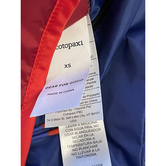 Cotopaxi Teca‎ Calido Hooded Vest Women Size XS Red Hot Sun Reversible Zip NWT - Picture 9 of 12